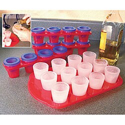 Plastic Ice Shot Glass Mold Set