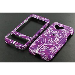 Purple Flowers Cell Phone Case for HTC T-Mobile G1 Google Phones