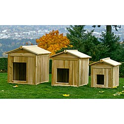 PhatTommy Western Red Cedar Mini Mansion Dog House
