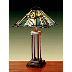 Mission Design Tiffany-style Table Lamp