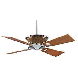Maverick Chrome 3-light 5-blade Ceiling Fan 
