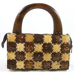 Handcrafted Coconut Shell Handbag (Thailand)