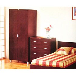 Elton 2-door Walnut/Pear Finish Armoire