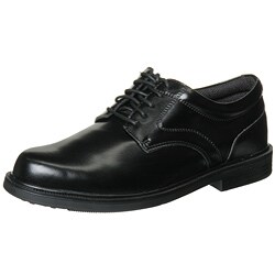 Deer Stag Times Men's Black Leather Oxfords with Bonus Flip Flops