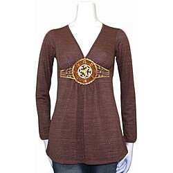Aria Junior's Brown Long-sleeve Top