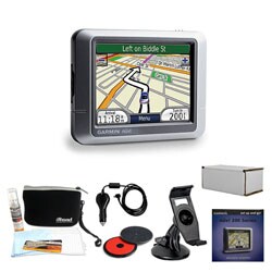 Garmin Nuvi 250 010-00621-00 GPS Navigation Complete Mobile Kit
