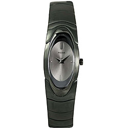 Pulsar Women's Dress Silver Dial IPB Steel Bracelet Watch