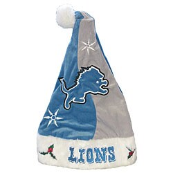 Detroit Lions Santa Hat