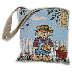 American Mills Beekeeper Bear Tapestry Tote Bag