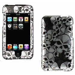 Black Skull Design Case for iPod Touch 2