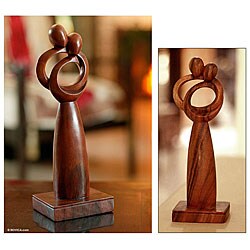 Wood 'Harmony' Statuette (Indonesia)
