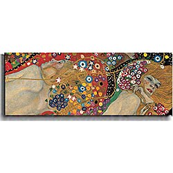 Gustav Klimt 'Sea Serpents (Detail)' Canvas Art
