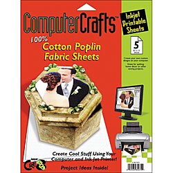 Janlynn Cre8 Cotton-poplin Printable Fabric Sheets (Pack of 5)