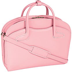 McKlein Pink Barrington Italian Leather Laptop Briefcase