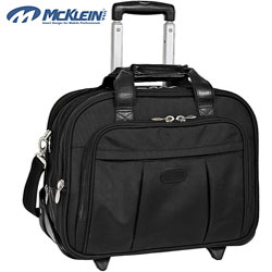 McKlein Damen Nylon Detachable-Wheeled Laptop Case
