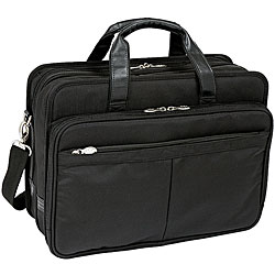McKlein Black Walton Expandable Compartment Laptop Case