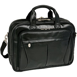 McKleinUSA PEARSON (Black) Expandable Double Compartment Briefcase