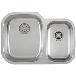 Ticor Undermount Stainless Steel 16 Gauge Double Bowl Kitchen Sink