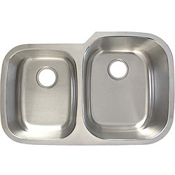 Ticor Undermount Stainless Steel 16 Gauge Double Bowl Kitchen Sink