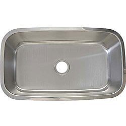 Ticor Undermount Stainless Steel 16 Gauge Single Bowl Kitchen Sink