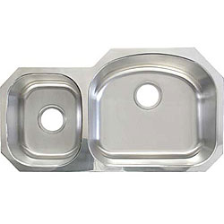 Ticor Undermount Stainless Steel 16 Gauge Double Bowl Kitchen Sink
