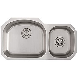 Ticor Undermount Stainless Steel 16 Gauge Double Bowl Kitchen Sink
