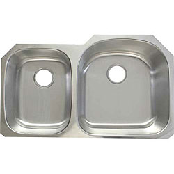 Ticor Undermount Stainless Steel 16 Gauge Double Bowl Kitchen Sink