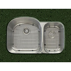 Ticor Undermount Stainless Steel 16 Gauge Double Bowl Kitchen Sink