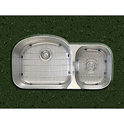 Ticor Undermount Stainless Steel 16 Gauge Double Bowl Kitchen Sink