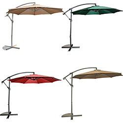 Aluminum 10-foot Offset Umbrella