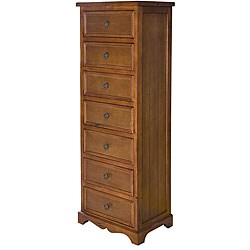 Wood 7-drawer Straight Cabinet
