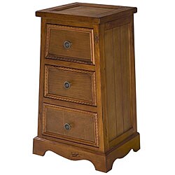 Wood 3-drawer Pyramid What-not 