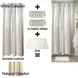 Magic Makeover Waffle Stripe Complete Bath Set 