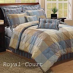 Royal Court 8-piece Blue Comforter Set