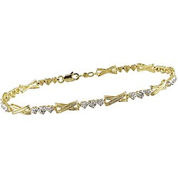 10k Gold Diamond Link Bracelet (I-J, I2-I3)