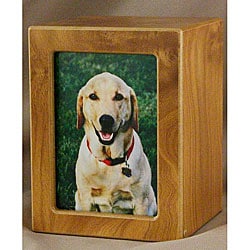 Natural Large Photo Pet Urn - For pets up to 85 lbs
