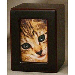 Cherry Small Photo Pet Urn - For pets up to 25 lbs