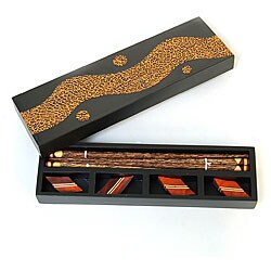 Handmade Chopsticks Set with Mango Wood Gift Box