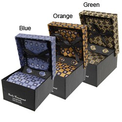 Galo Cossinni Square Pattern Silk Tie Gift Set