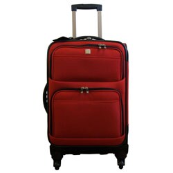 American Flyer Red Elite Quattro 21" Carry On Upright Suitcase