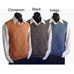 Anthology Men's Silk Blend Argyle Vest
