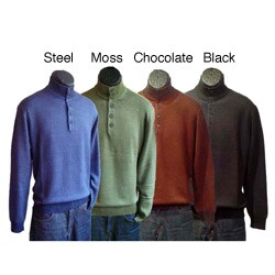 Per Lui Per Lei Men's 5-button Knit Sweater