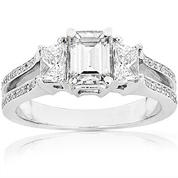 14k Gold 1 1/2ct TDW Diamond Engagement Ring (G-H, SI) (Size 5)