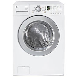LG 3.5-cubic-foot Front-load Stackable White Washer