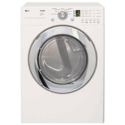 LG Front-load XL Capacity White Electric Dryer