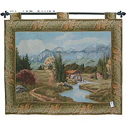 Mountain Valley Scenic Wall Tapestry