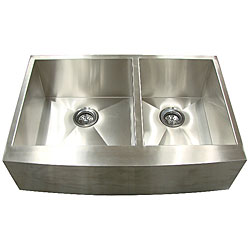 Ticor Undermount Stainless Steel 16-gauge Apron Farm Kitchen Sink