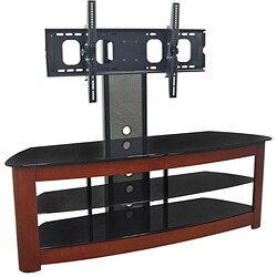 Solid Wood Front 60-inch 4-in-1 TV Stand w/ Removable Mount