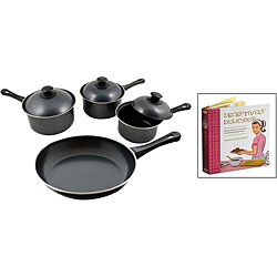 Nonstick 7-piece Cookware Set and Deceptively Delicious Cookbook
