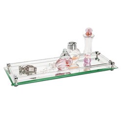 Danielle Rectangle Mirrored Vanity Tray